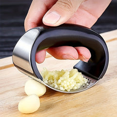 Stainless Steel Manual Garlic Crusher Vegetable Cutter Kitchen Supplies