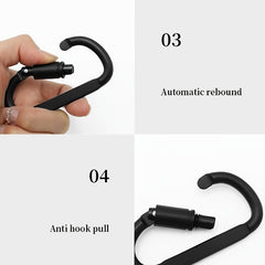 2pcs Locking Carabiner Clips Heavy Duty for Camping Hiking Travel