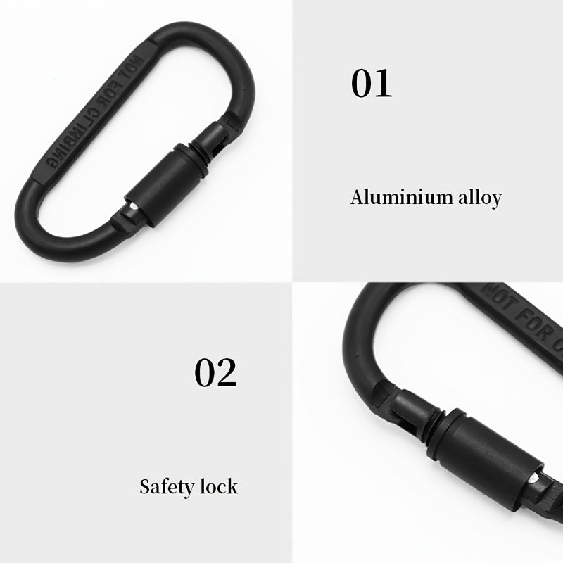 2pcs Locking Carabiner Clips Heavy Duty for Camping Hiking Travel