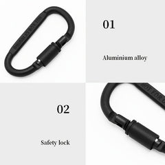 2pcs Locking Carabiner Clips Heavy Duty for Camping Hiking Travel