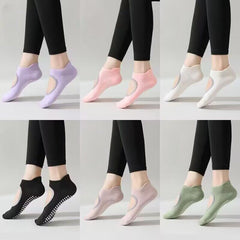 Women's Backless Non-slip Yoga Socks Breathable Grips Sports Socks