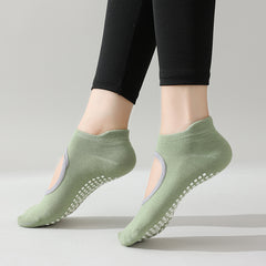 Women's Backless Non-slip Yoga Socks Breathable Grips Sports Socks