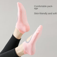 Women's Backless Non-slip Yoga Socks Breathable Grips Sports Socks