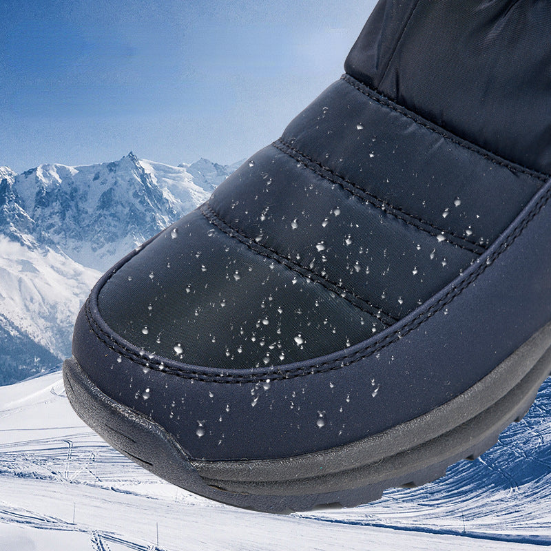 Women's Waterproof Snow Boots Plush Inner Thermal Winter Mid Calf Boots