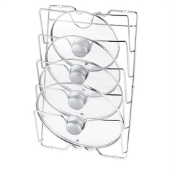 Kitchen Pot Lid Rack Stainless Steel Storage Organizer