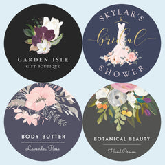 Custom Wedding Name Stickers Personalized Celebration Tags