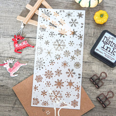 1pc Snowflakes Reusable Plastic Template for DIY Decor Scrapbooking