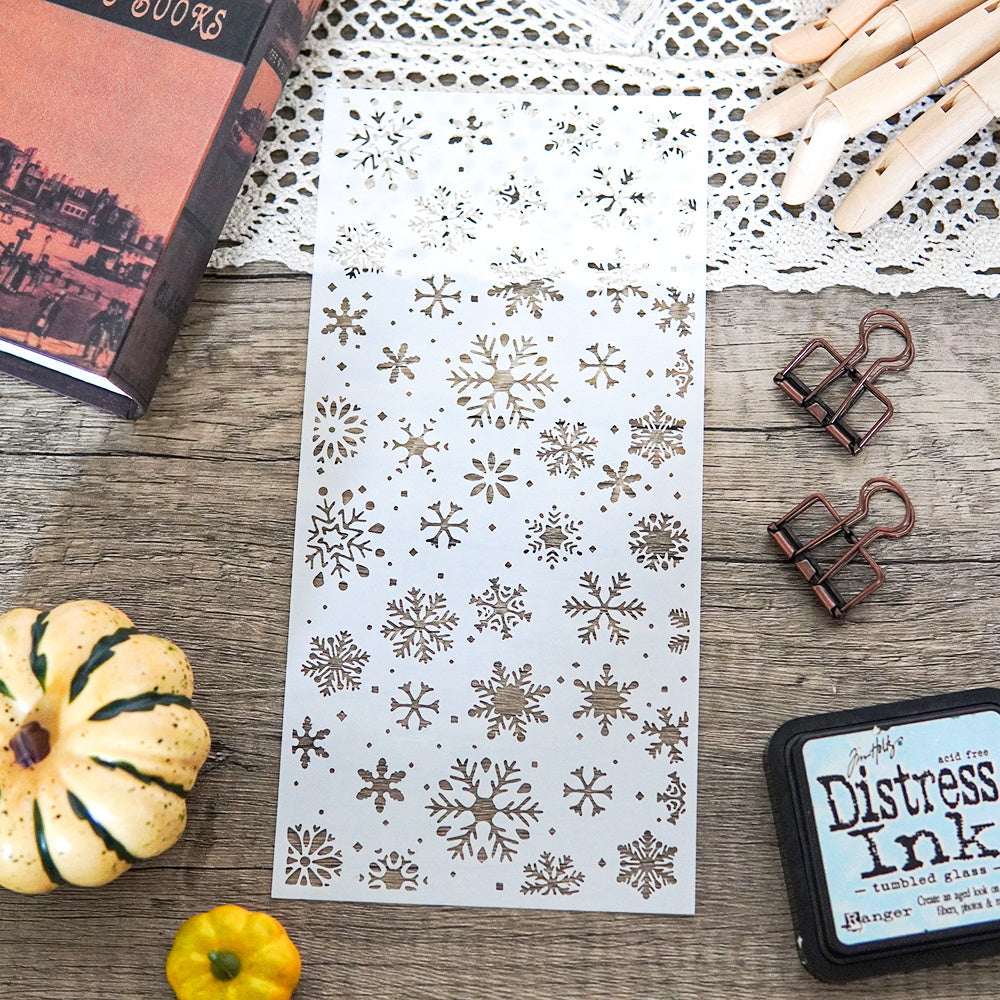 1pc Snowflakes Reusable Plastic Template for DIY Decor Scrapbooking
