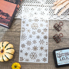 1pc Snowflakes Reusable Plastic Template for DIY Decor Scrapbooking