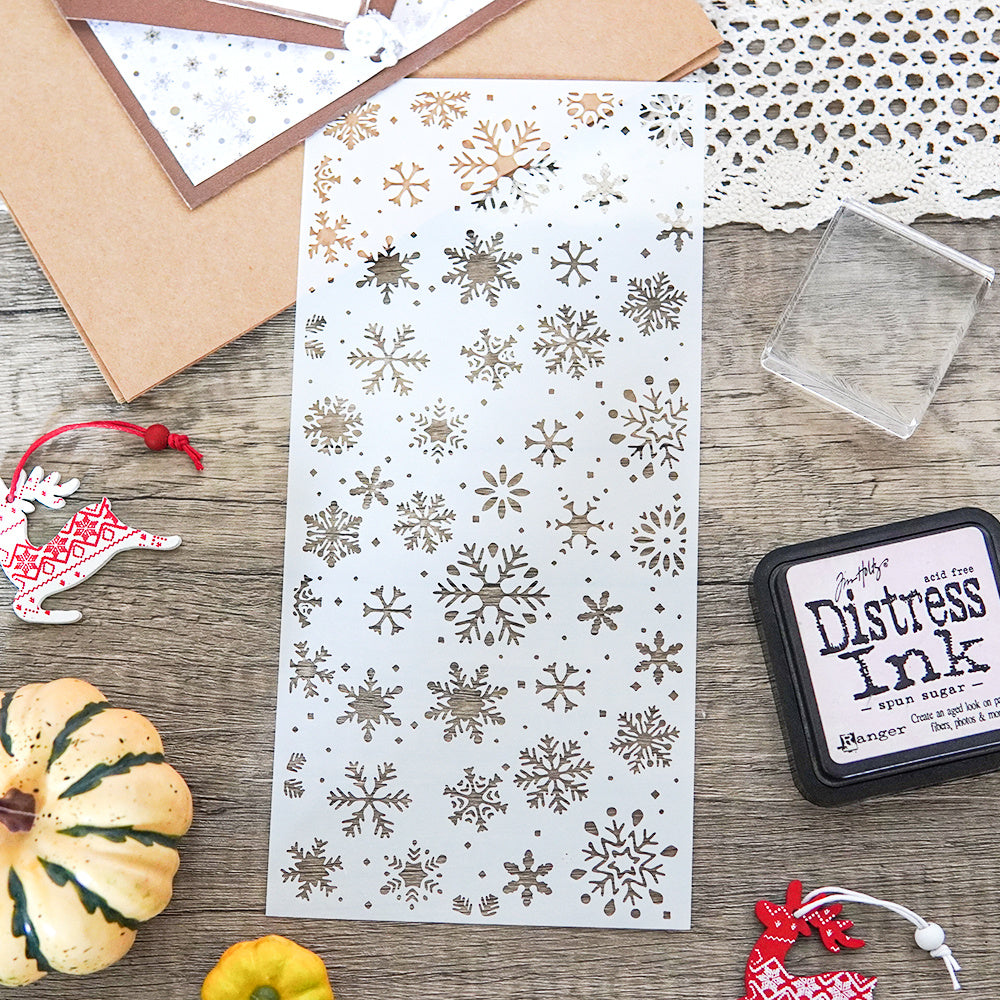 1pc Snowflakes Reusable Plastic Template for DIY Decor Scrapbooking