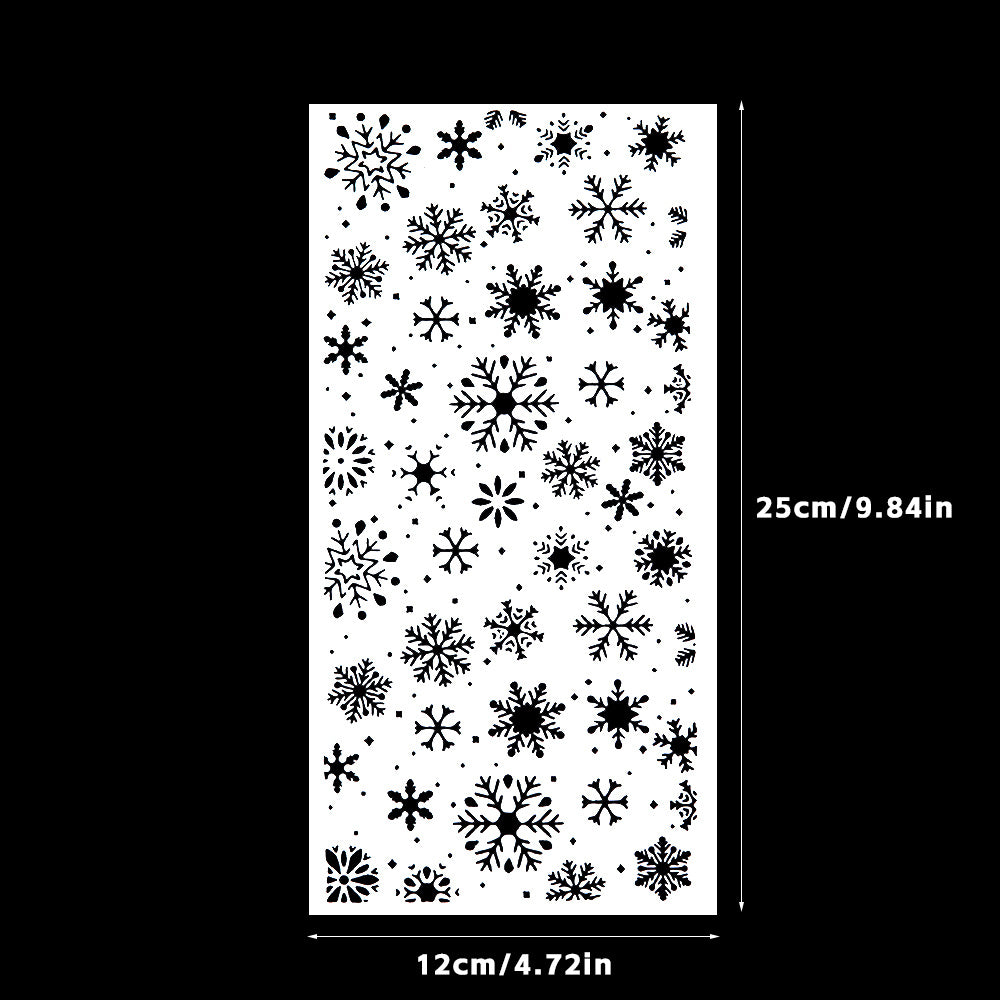1pc Snowflakes Reusable Plastic Template for DIY Decor Scrapbooking