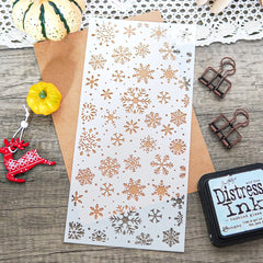 1pc Snowflakes Reusable Plastic Template for DIY Decor Scrapbooking