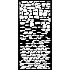 Retro Brick Wall Background Stencil Template for DIY Scrapbooking