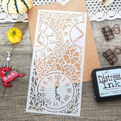 Flower Watch Reusable Plastic Template For DIY Scrapbooking