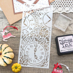 Flower Watch Reusable Plastic Template For DIY Scrapbooking