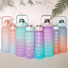 3pcs Gradient Water Bottle Set 2000ml 900ml 280ml