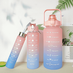 3pcs Gradient Water Bottle Set 2000ml 900ml 280ml