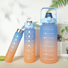 3pcs Gradient Water Bottle Set 2000ml 900ml 280ml
