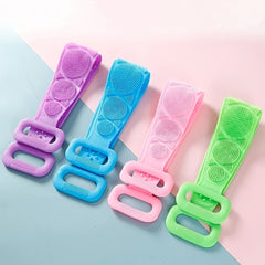 Silicone Body Scrubber Exfoliating Shower Brush Bath Belt