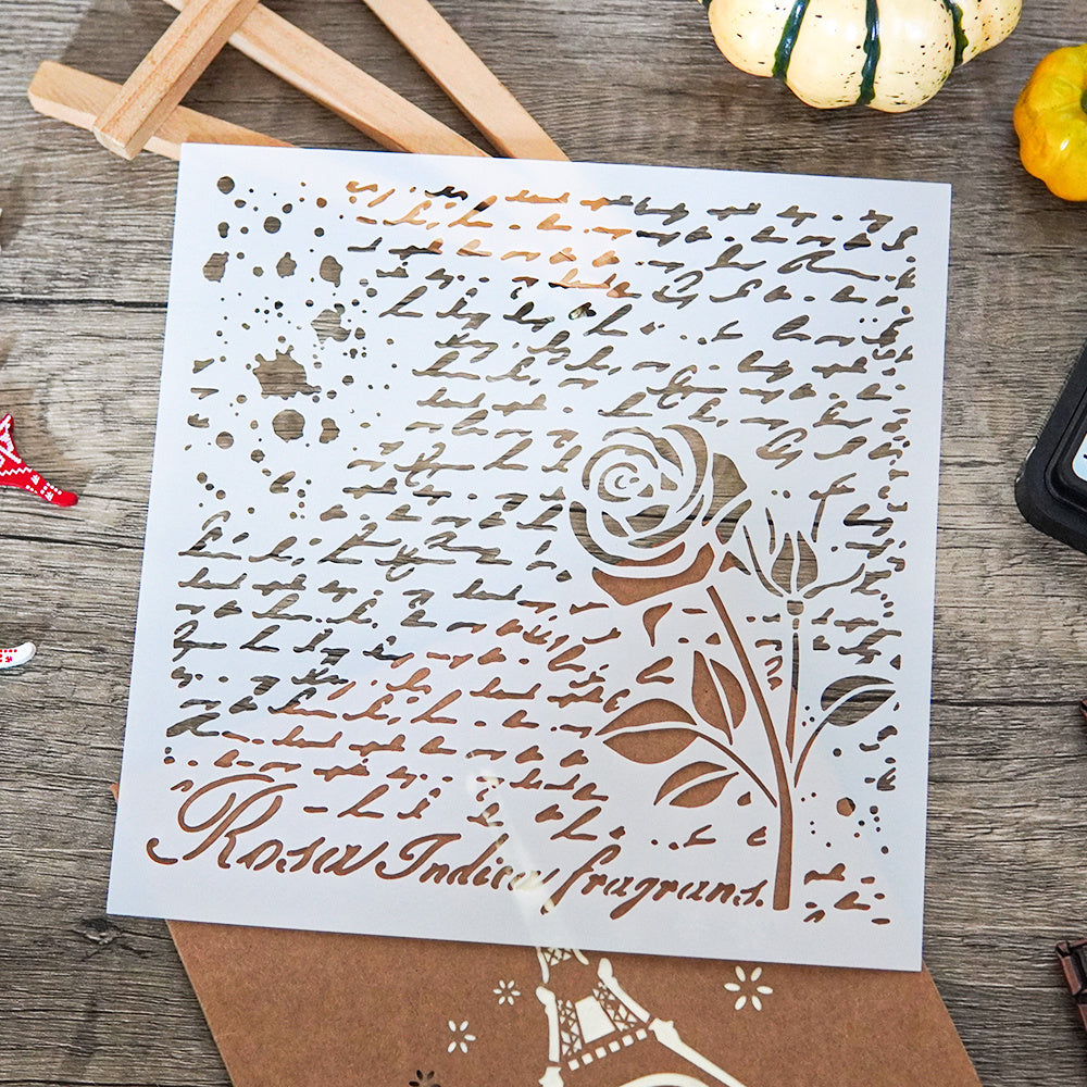 Retro Series Roses Decoration Stencil for DIY Scrapbooking
