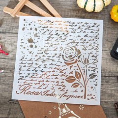 Retro Series Roses Decoration Stencil for DIY Scrapbooking
