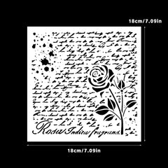Retro Series Roses Decoration Stencil for DIY Scrapbooking