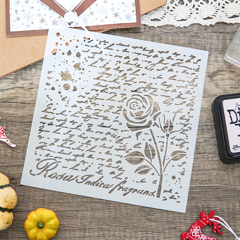 Retro Series Roses Decoration Stencil for DIY Scrapbooking