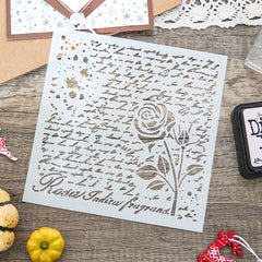 Retro Series Roses Decoration Stencil for DIY Scrapbooking