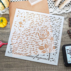 Retro Series Roses Decoration Stencil for DIY Scrapbooking