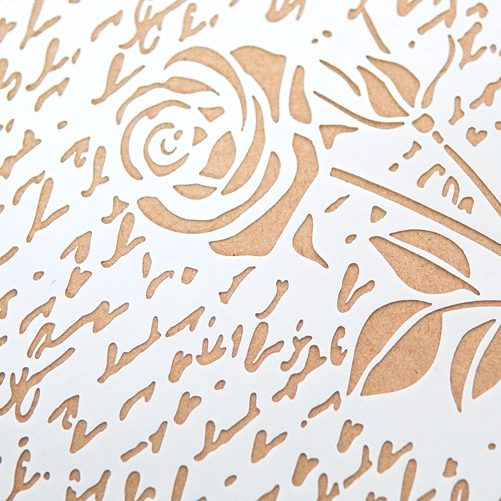 Retro Series Roses Decoration Stencil for DIY Scrapbooking