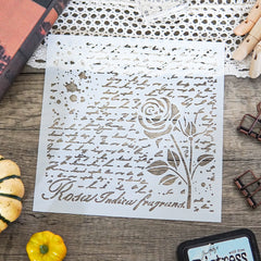 Retro Series Roses Decoration Stencil for DIY Scrapbooking