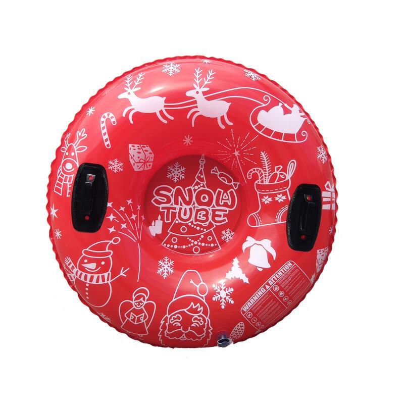 Inflatable Skiing Ring PVC Snow Sled Thicken Winter Snow Tube With Handle