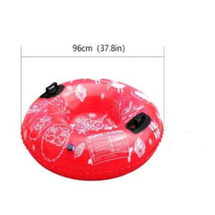 Inflatable Skiing Ring PVC Snow Sled Thicken Winter Snow Tube With Handle