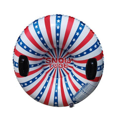 Inflatable Skiing Ring PVC Snow Sled Thicken Winter Snow Tube With Handle
