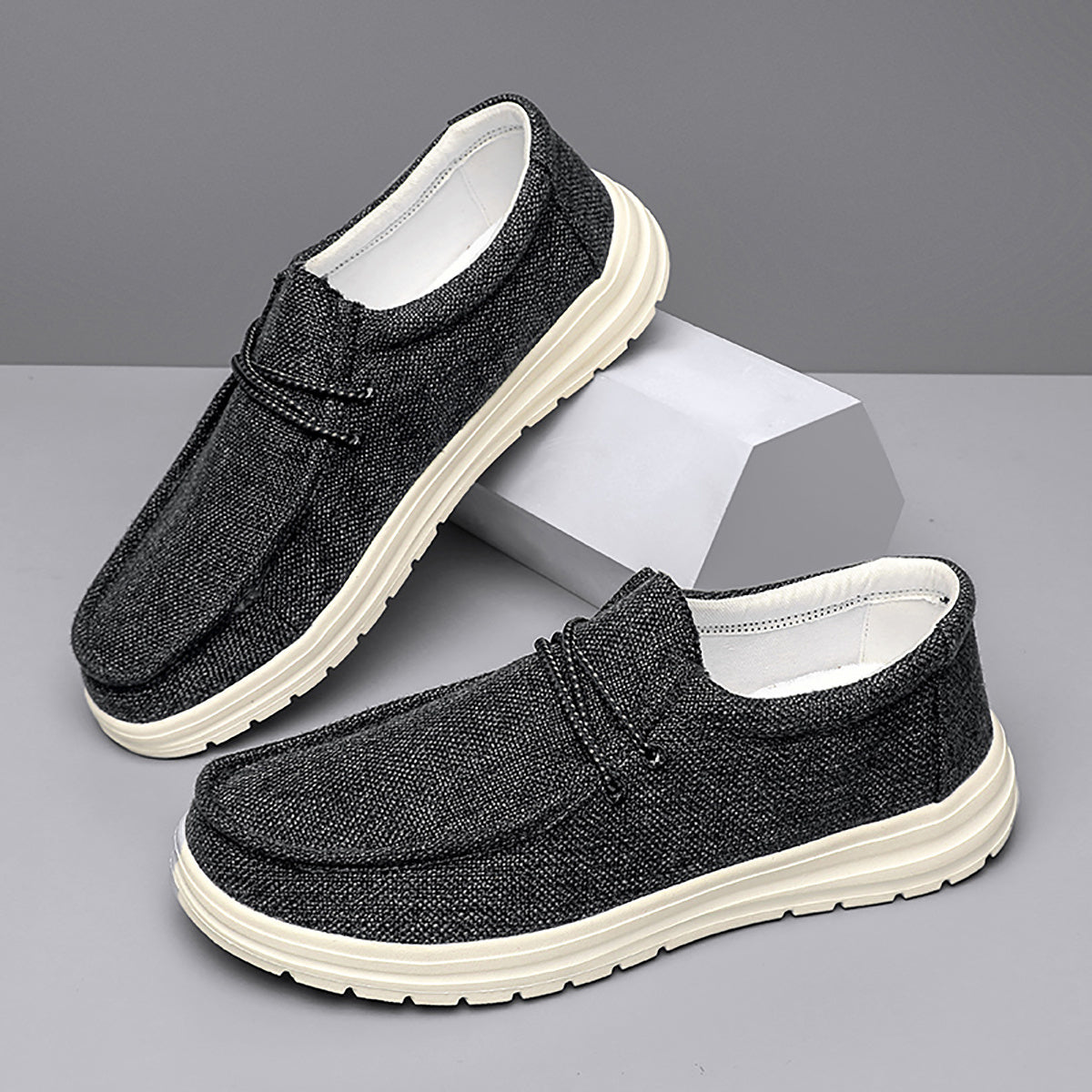 Comfortable Breathable Canvas Sneakers Slip On Loafer