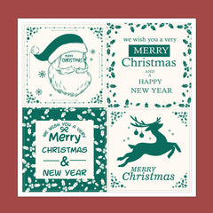 100-200pcs Christmas Tags Self Adhesive To/From Labels 5.08cm