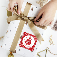 100-200pcs Christmas Tags Self Adhesive To/From Labels 5.08cm