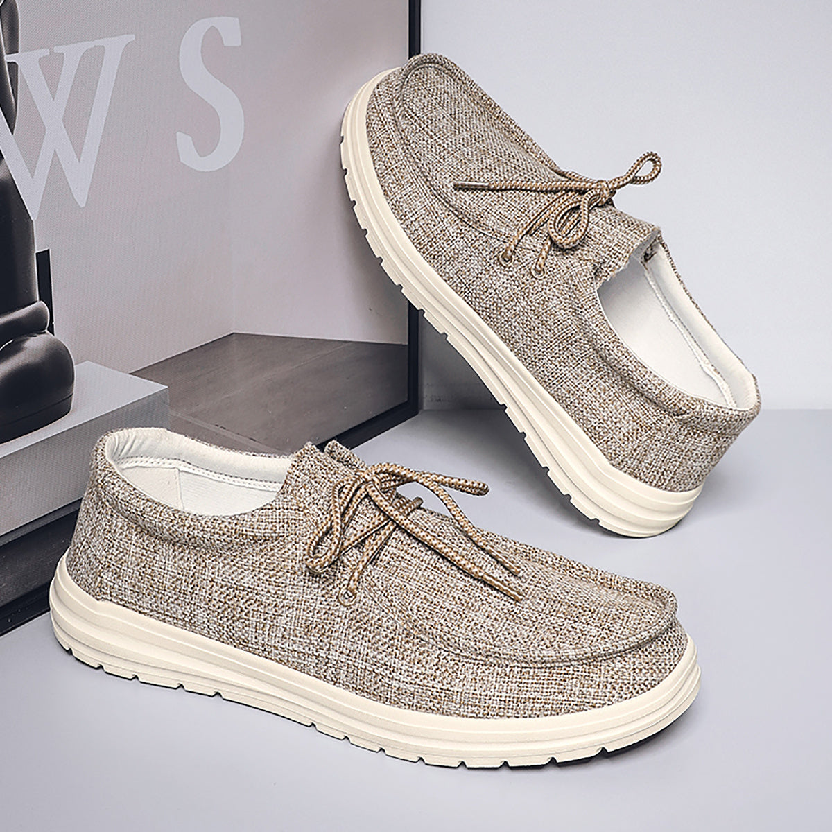 Women's Classic Canvas Boat Shoes Breathable Slip-on Flats