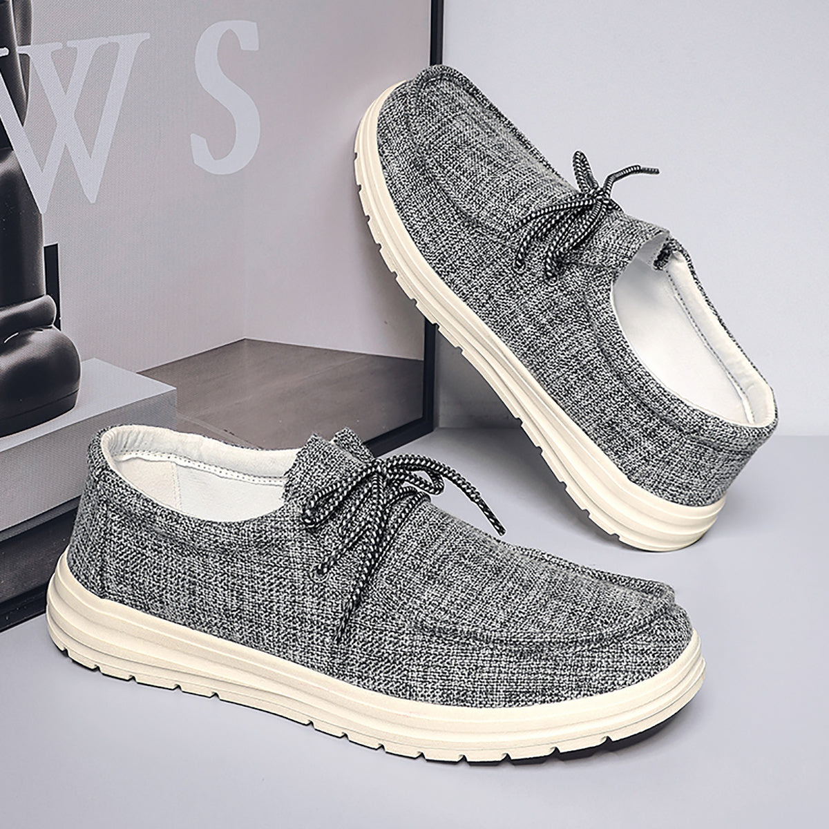 Women's Classic Canvas Boat Shoes Breathable Slip-on Flats