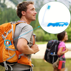 Portable Folding Toothbrush Soft Bristles For Travel Camping Hiking