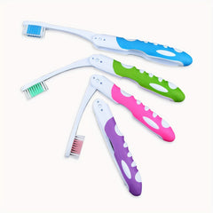 Portable Folding Toothbrush Soft Bristles For Travel Camping Hiking