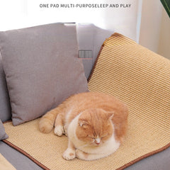 Cat Scratcher Mat Cat Supplies Sisal Mat Wear-Resistant Cat Scratching Board