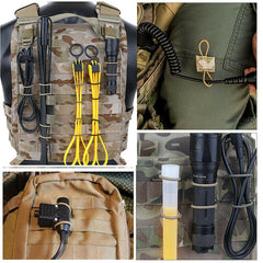 10pcs Pack Outdoor PTT Fixed Strap Vest Accessories Molle Sling Adapter Buckle