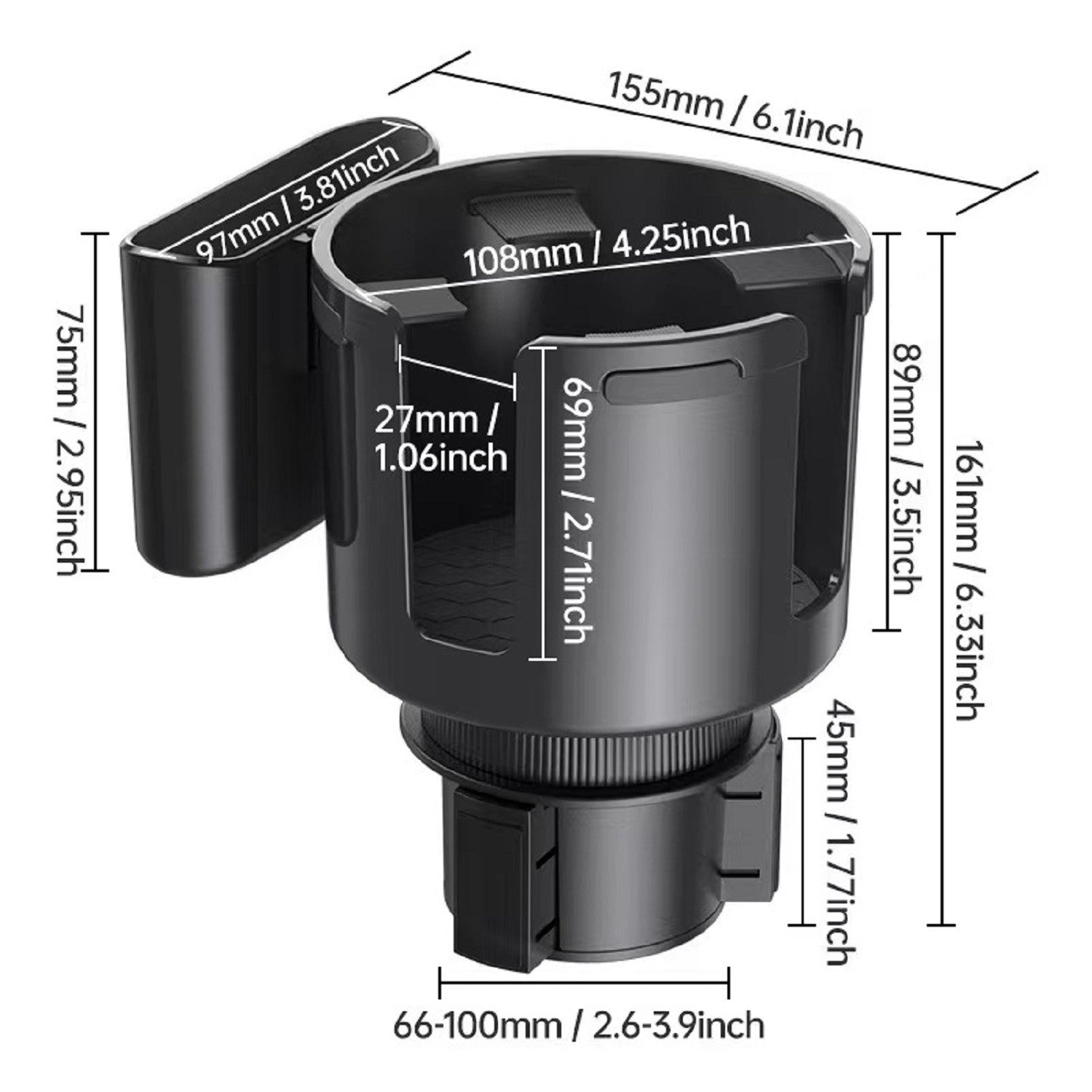 Adjustable Cup Holder & Grid Expander for Tumbler Cups