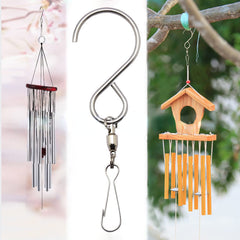 360 Degree Rotating Wind Chime Hook Outdoor Wind Turn Hanging Hook