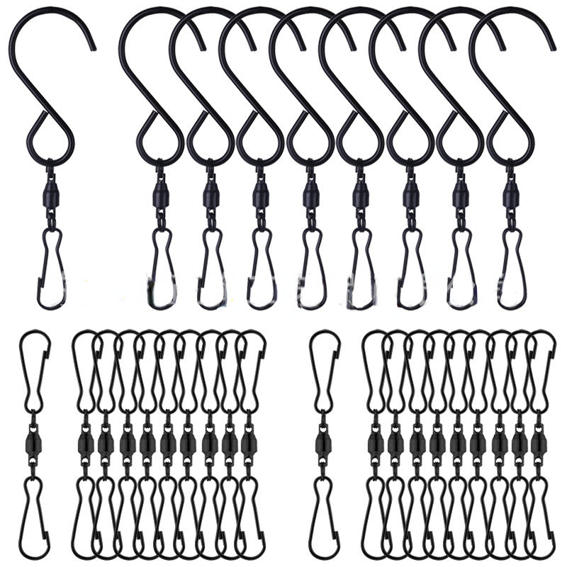 360 Degree Rotating Wind Chime Hook Outdoor Wind Turn Hanging Hook