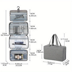 Portable Travel Toiletry Bag with Wet/Dry Separation