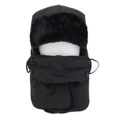 Thickened Velvet Trapper Hat Windproof Warm Neck Gaiter Hat