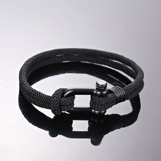 Marine Sailor Rope Bracelet 8.27in