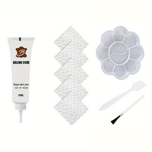 9pcs 20ml Faux Leather Repair Gel Car Seat Sofa Coating Paste